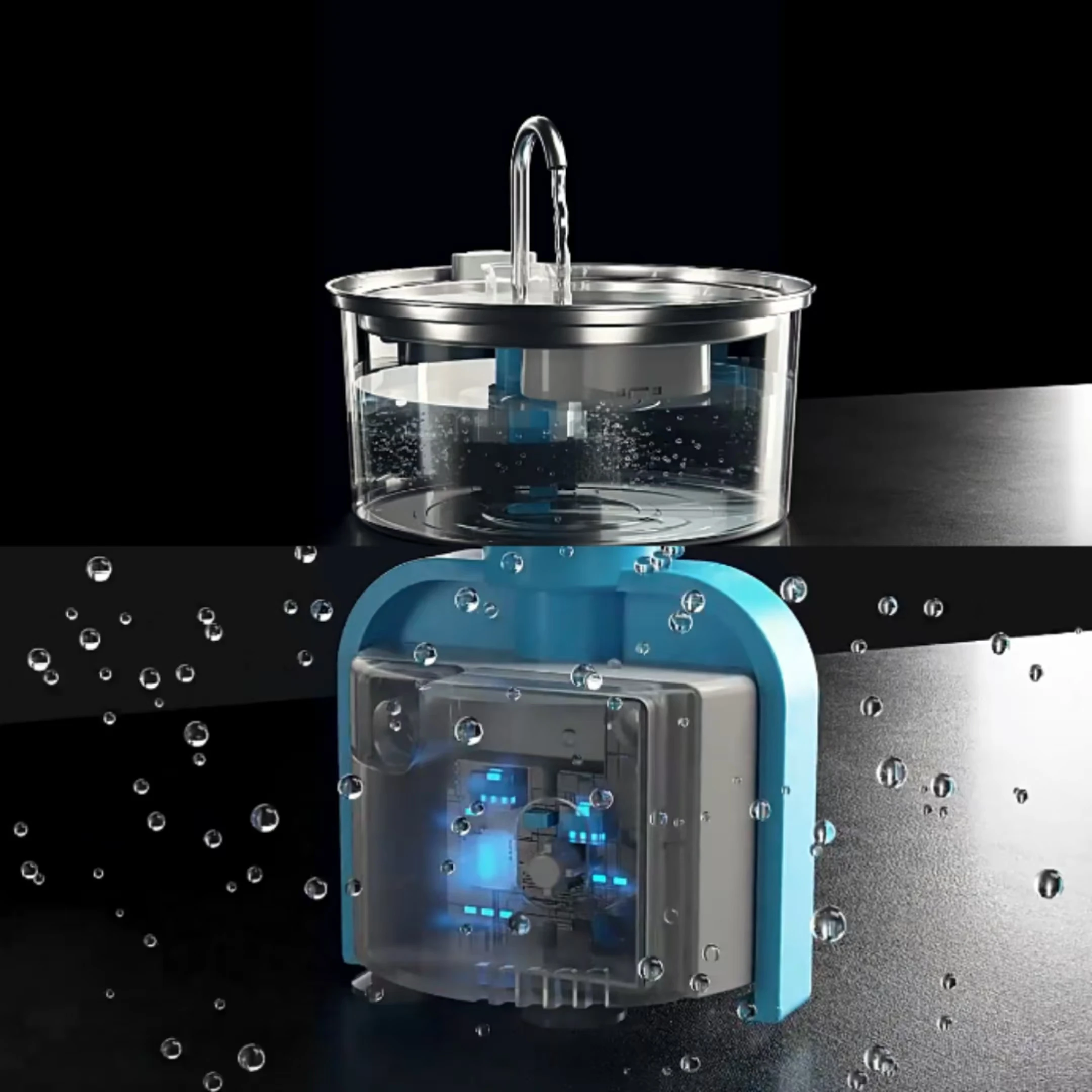 3.2L Cat Water Fountain Automatic Stainless Steel Pet Fountain Dog Water Dispenser with Ultra-Quiet Pump Cat supplies Hot Sale