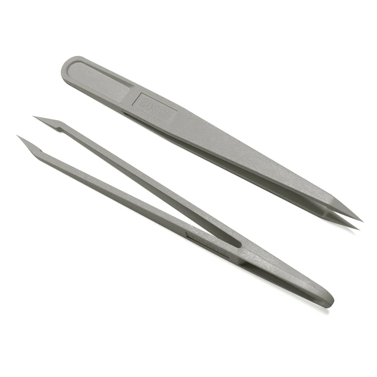Wholesale Industries Hand Tools Safety Antistatic Plastic Tweezers for Cleanroom Use