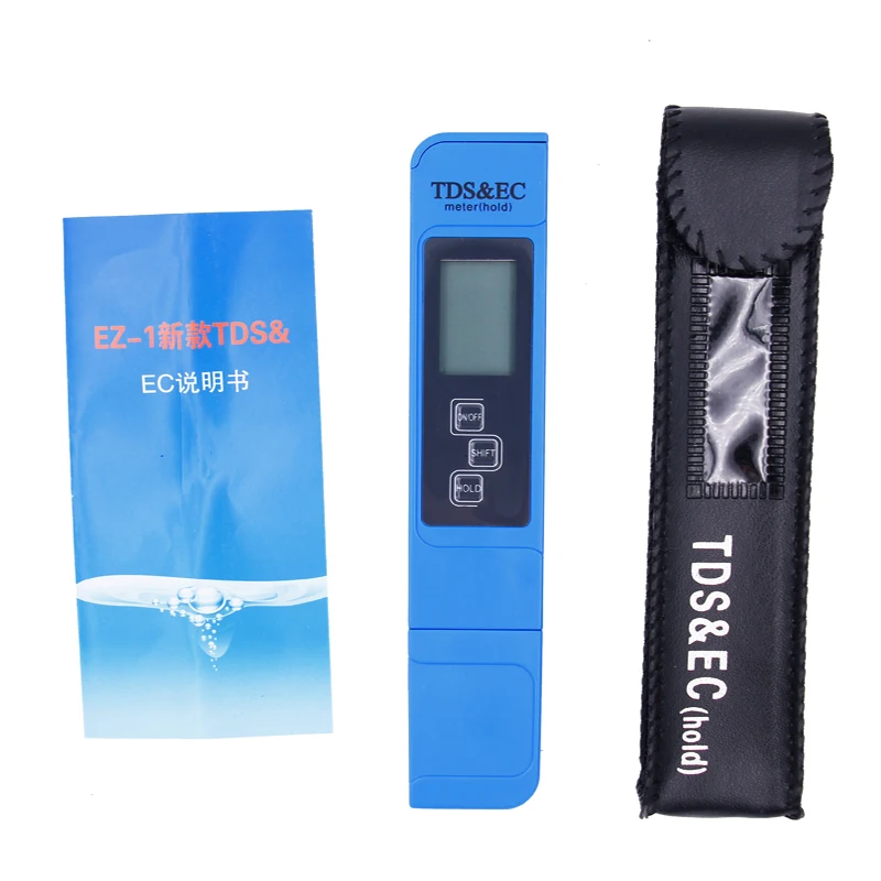  3 In1 TDS meter pen Portable digital EC Meter Water Quality Tester 0-9000 ppm For