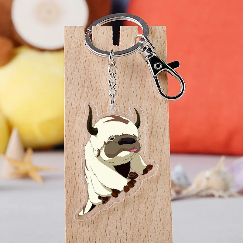 Avatar the Last Airbender Flying Bull God Bull Acrylic Transparent Keychain