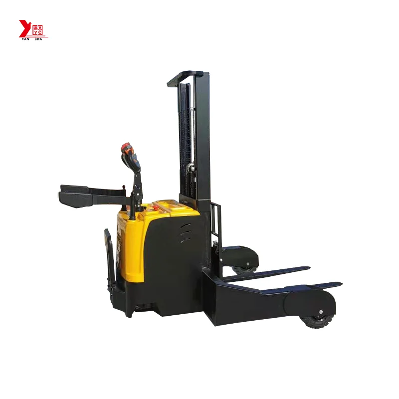 All terrain electric stacker 1000KG 3meter stacking forklift