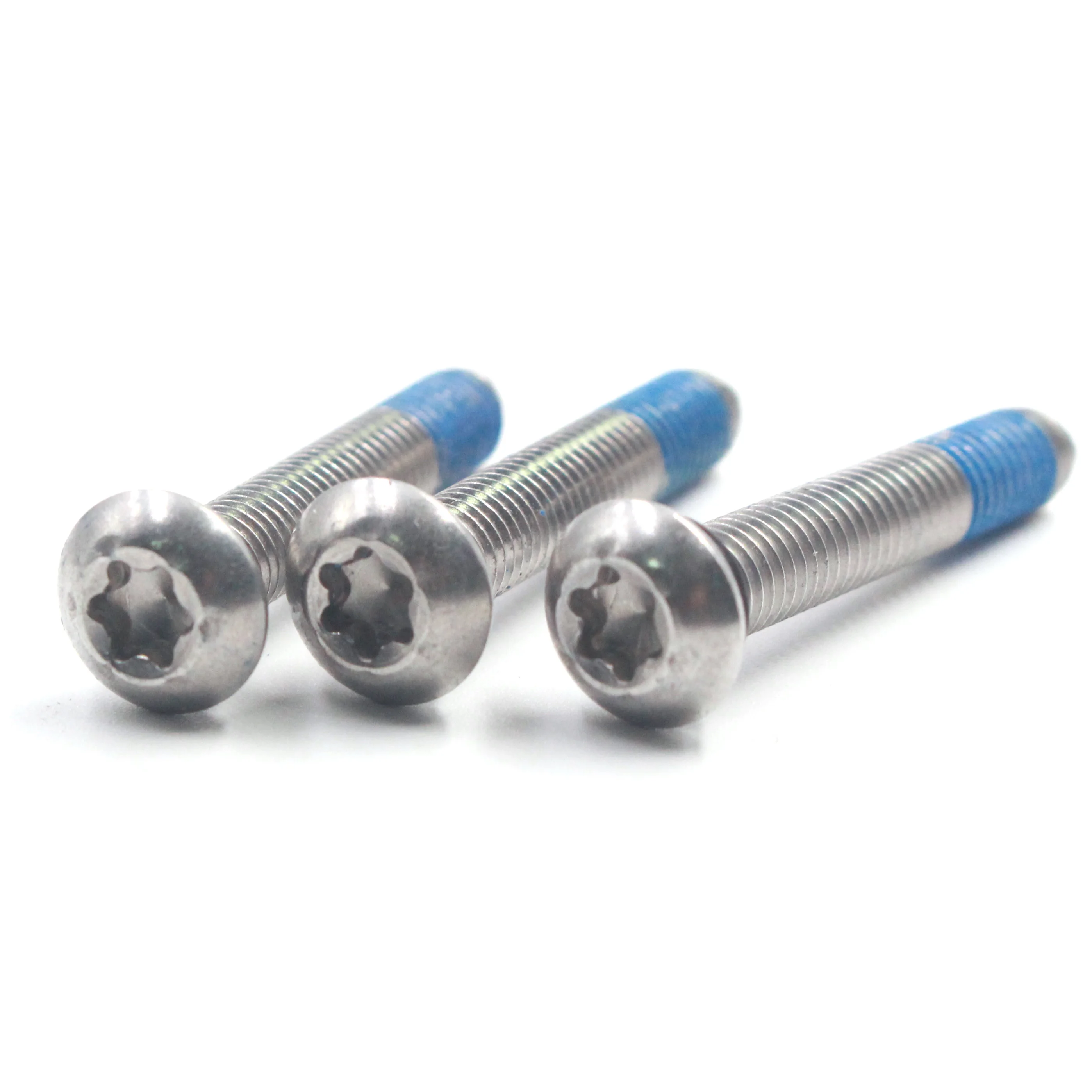 304 Stainless Steel Customized Pan head torx Nylon Patch Anti Loose  Screws waterproof O Ring Self Sealing Screws