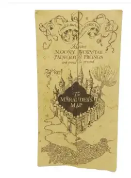 Free Shipping Universal 77X22cm Wizarding World Magic Marauders Map for Gift For Halloween Day