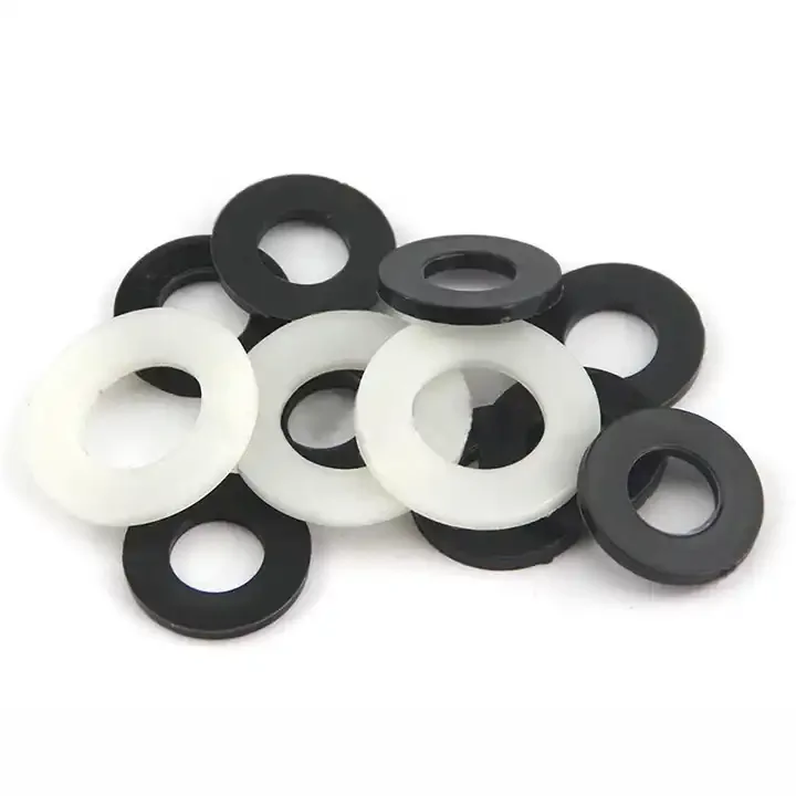 TOBO  group M2 M3 M4 M5-M20 Black/White Nylon Flat Washer Plastic Plane Spacer Gasket O Ring Washer For Screw