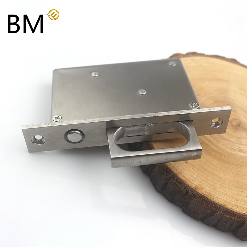 Sliding door latch concealed Stainless steel 304 Barn door pocket door pull handle