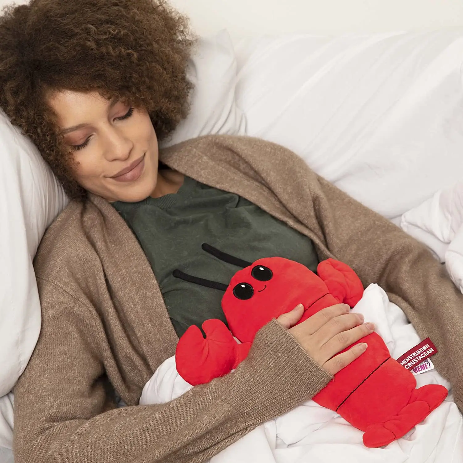 Customized Weighted Heat Preservation Animal Manatee Lobster Plush Toy Lavender Filled Microwave Heating Pad Doll Hand Warm Gift