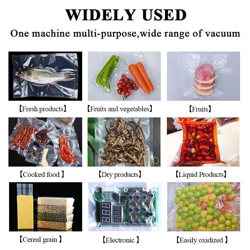 Huapai Automatic vacuum packing sausage  meat  Commercial Rice Vacuum Sealer Machine Home Packaging food vacuum package machine