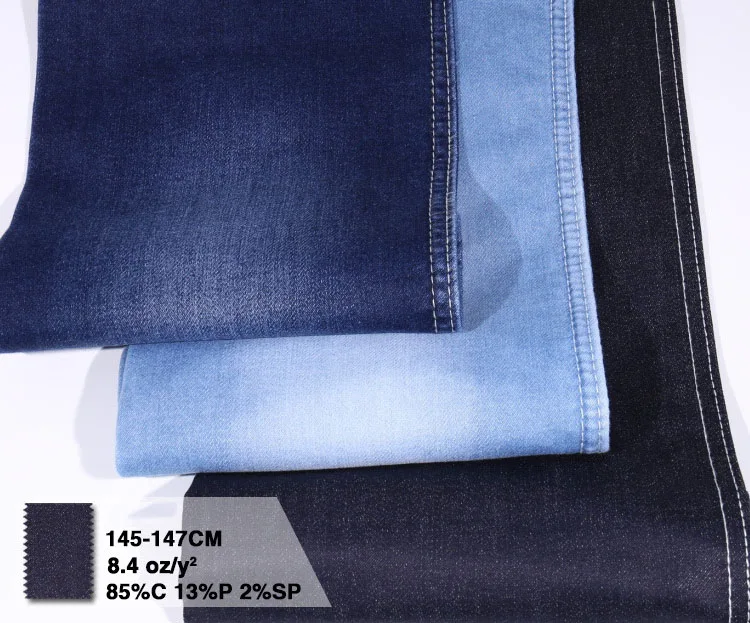 New Wholesale 10.8oz 100%Cotton indigo color rolls of Denim Fabric Good Stretch jeans fabric waterproof Spandex fabric for jeans