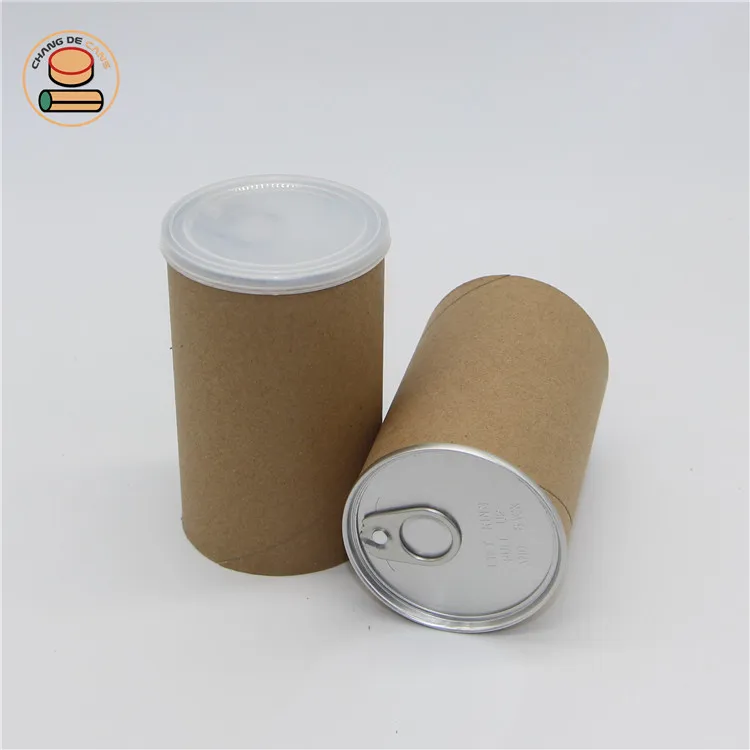 Small Design Pet Food/chocolate/matcha Powder/tea/snack Airtight Paper Tube Container Powder Food & Beverage Packaging Cylinder