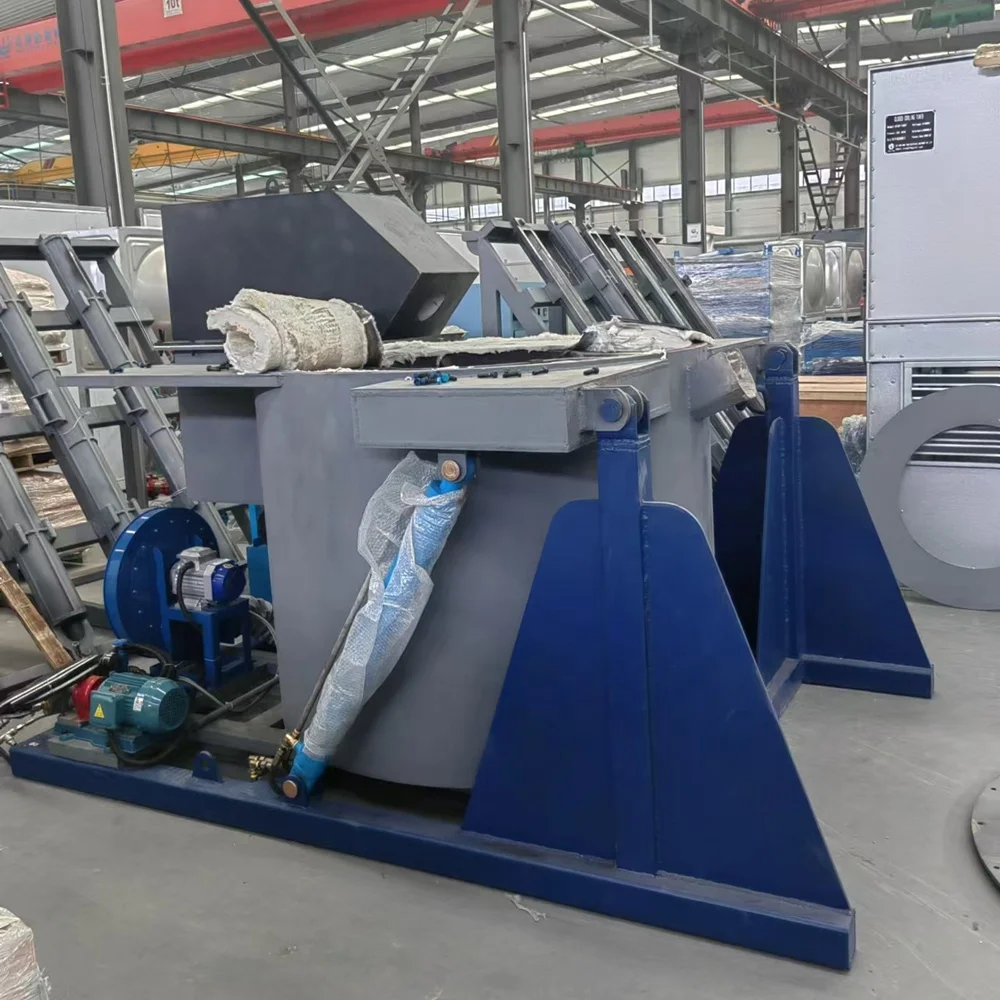 Gas Diesel Type Aluminum Melting Furnace Crucible Furnace