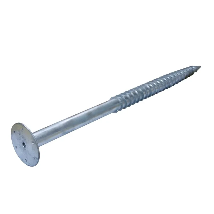 Горячеоцинкованный заземляющий винт с фланцем сверху