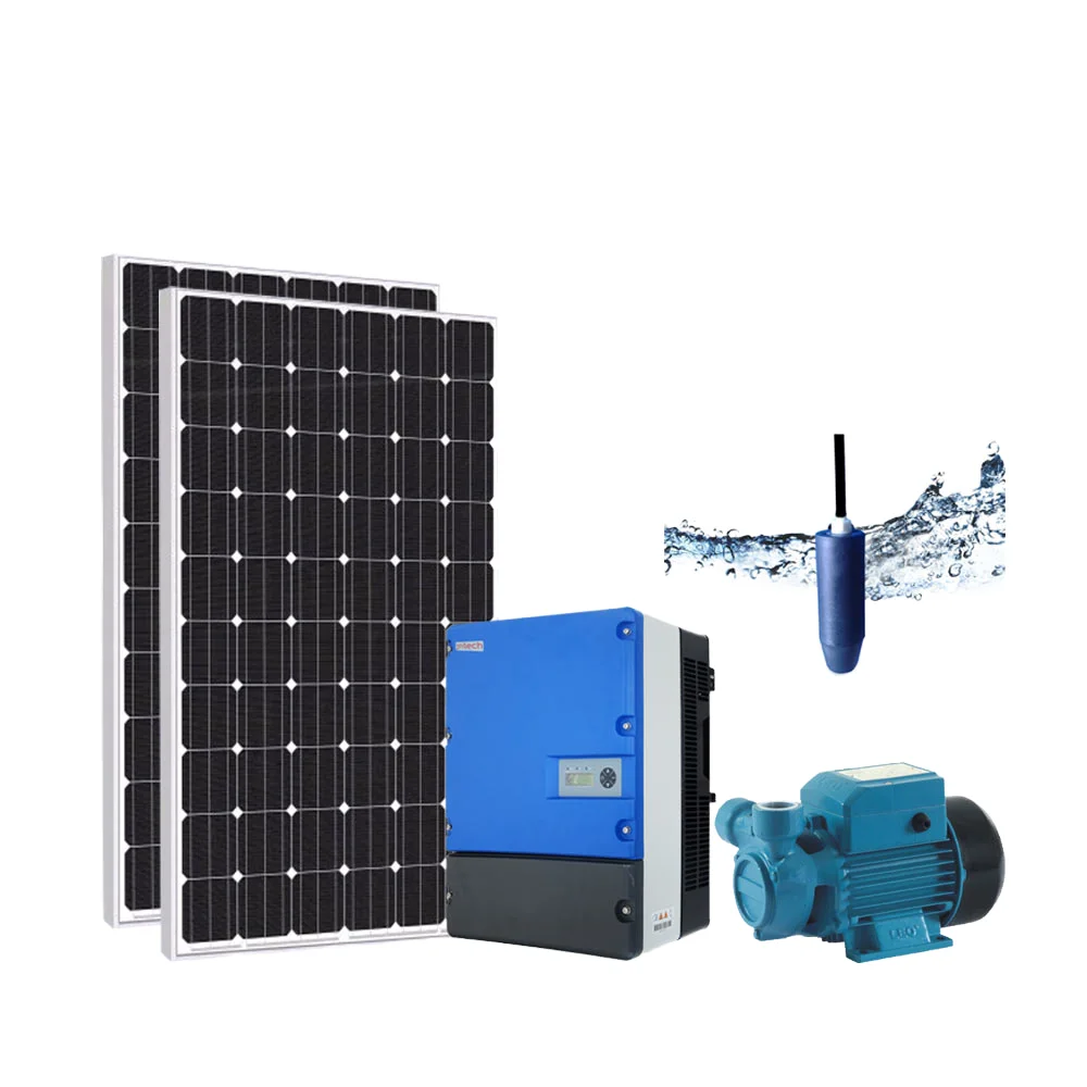 Agricultural Submersible Water Well Solar Pump System Kit with Ground Mounting for Solar Energy Use Featuring MPPT Controller
