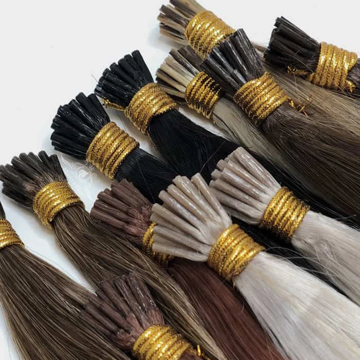 Luxury Grade I Tip Human Hair Extensions Humano Cabello 100% Natural European Russian Raw K Ktip Keratin Itip Hair