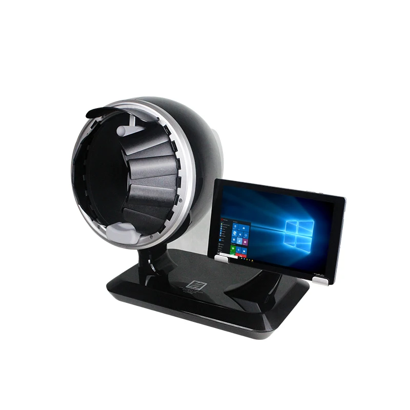 2021 popular 3D 4D skin scanner 5 spectrum intelligent biological scanner charging ice blue skin detector skin analyzer