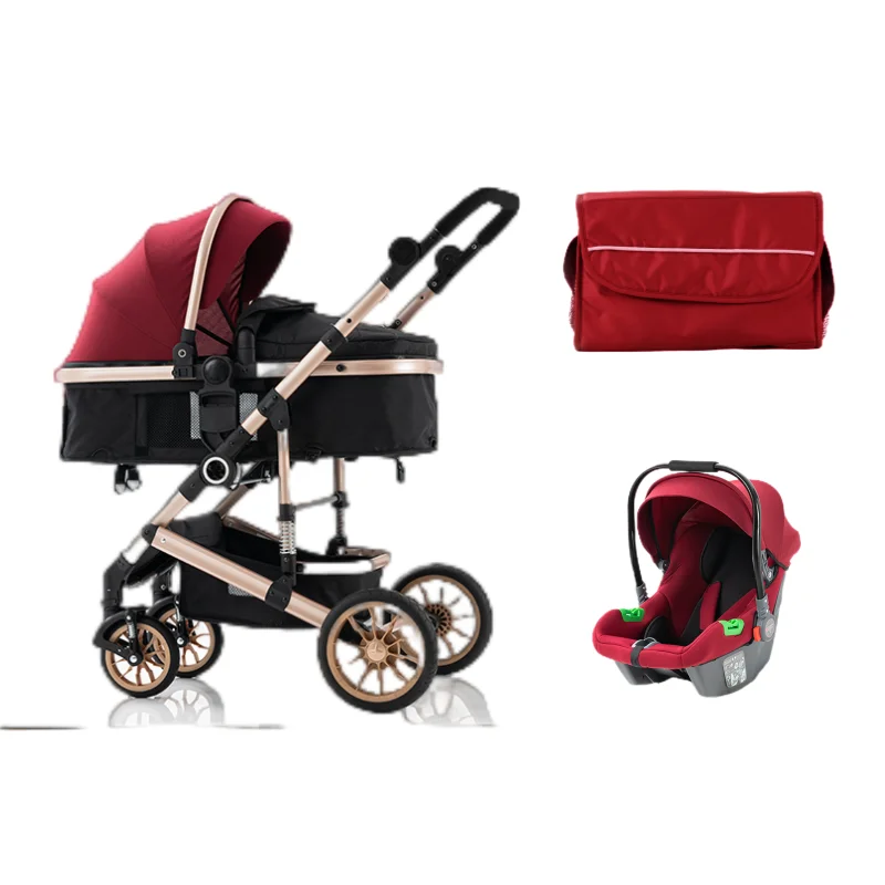 Luxury baby stroller muiti functions baby plus baby stroller high view stroller