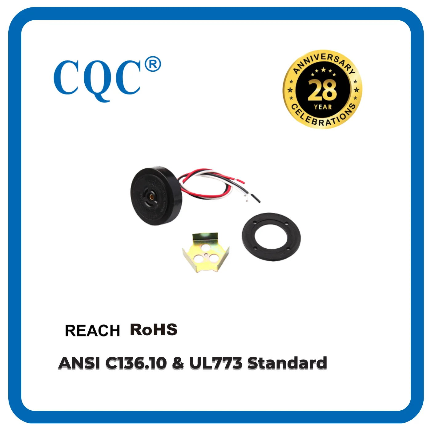 NEMA 3 PIN Photocontrol Receptacle/Socket LC-10RS-1