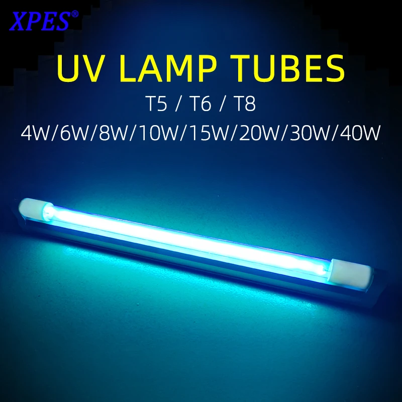 T5 UVC Germicidal Lamp Ultraviolet UV Germicidal Sterilizer Tube UVC Bracket Lamp Light Clean Quartz CE Approved 4W 6W 8W 254nm