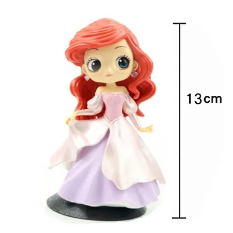 Custom  Princess Snow White Elsa Anna Rapunzel Jasmine Cinderella Sofia Ariel Mulan Alice Arale PVC Action Figures toy