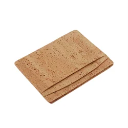 Wholesale Eco Slim Wallet Pocket rfid Wallet Minimalist Secure Ultra-thin Cork Credit Card Holder RFID