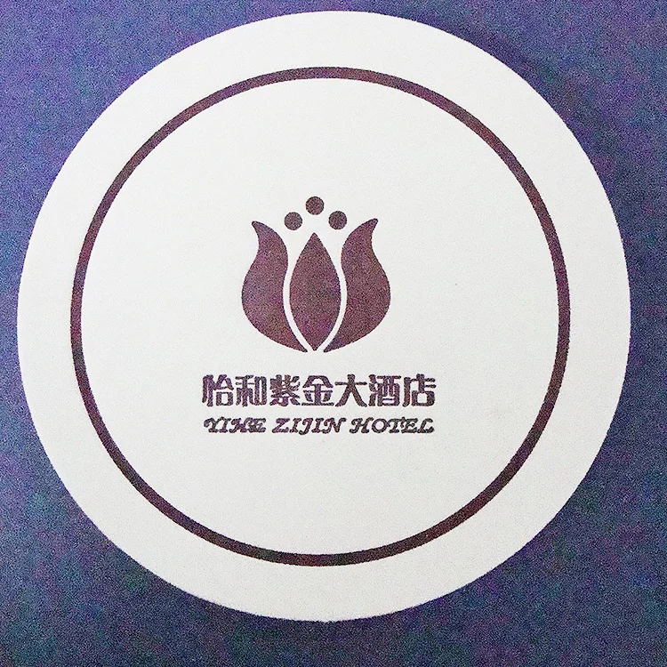 
Eco-Friendly Custom logo Advertising Table Use Blank Natural Water absorption Paper Coaster 