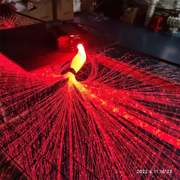 800*3meters Fashion wedding hall decoration Led ceiling light fixture illumination system fibre optic hanging light ceiling kit