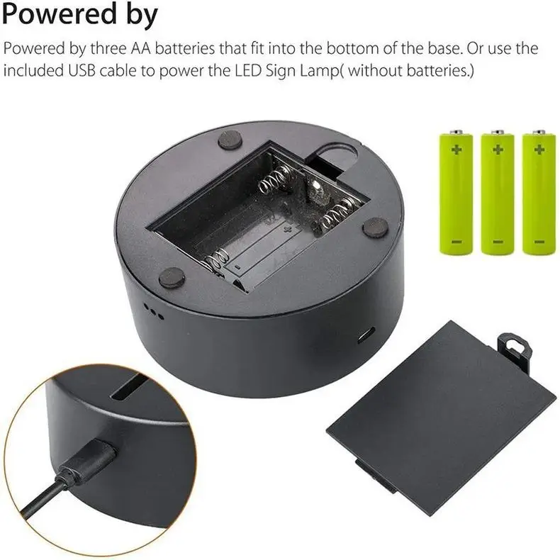 Microprocessor Touch Light with Packaging Box LED Nightlight Base Factory Touch Base USB Charging Crack Base
