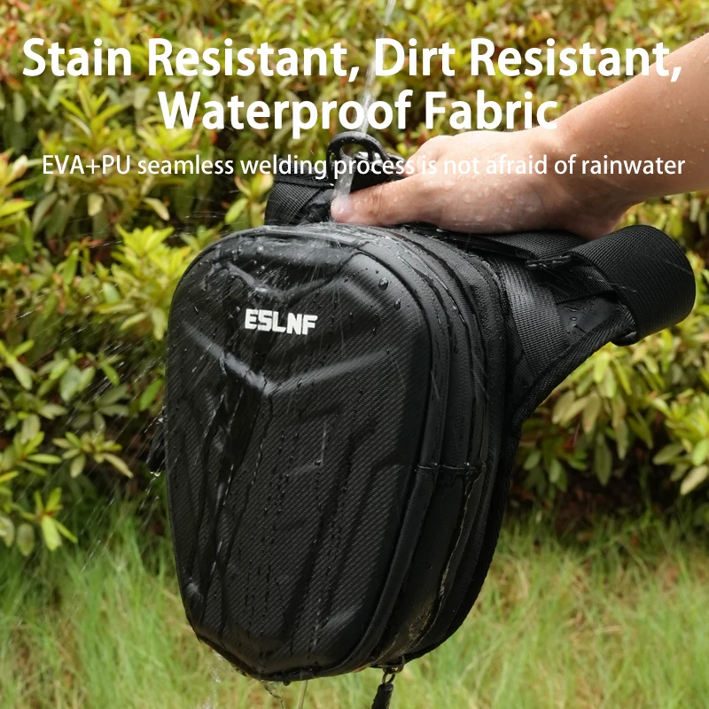 EVA Hard Shell Waterproof Waist Leg Bag Crossbody Motorcycles Leg Bag for Riding Travel Climbing