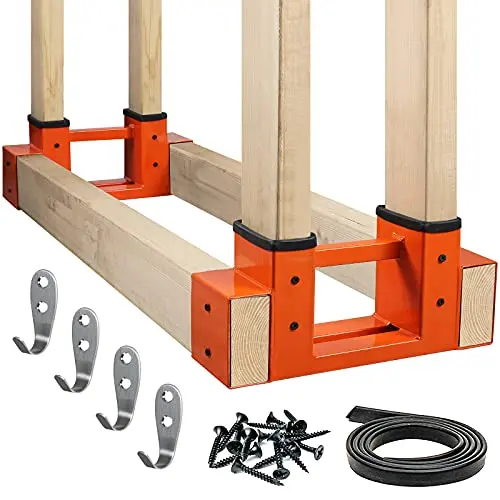 Wood storage bracket fixed seat firewood bracket, outdoor firewood racks