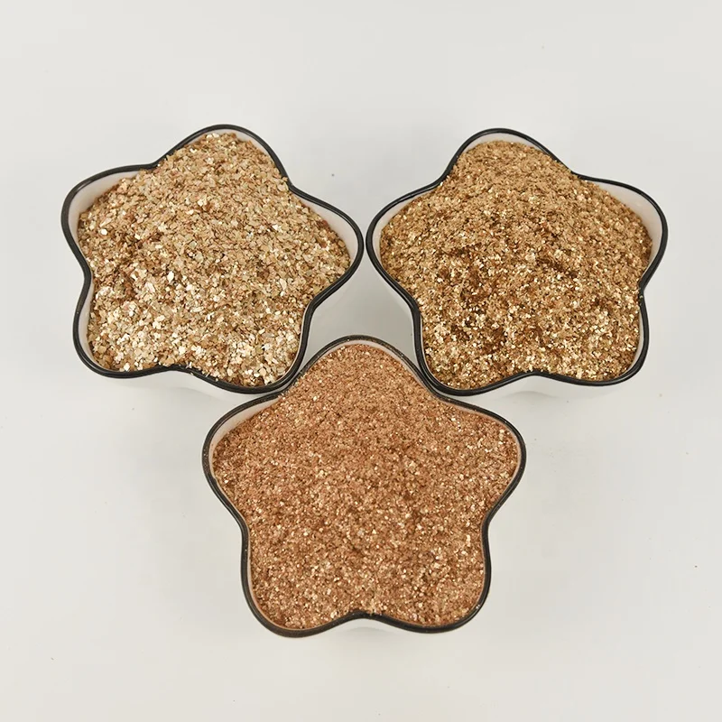 Muscovite Biotite Phlogopite Mica for Oil Drilling Synthetic Fluorophlogopite Mica Fragments Bag Silver White Golden Dimensions