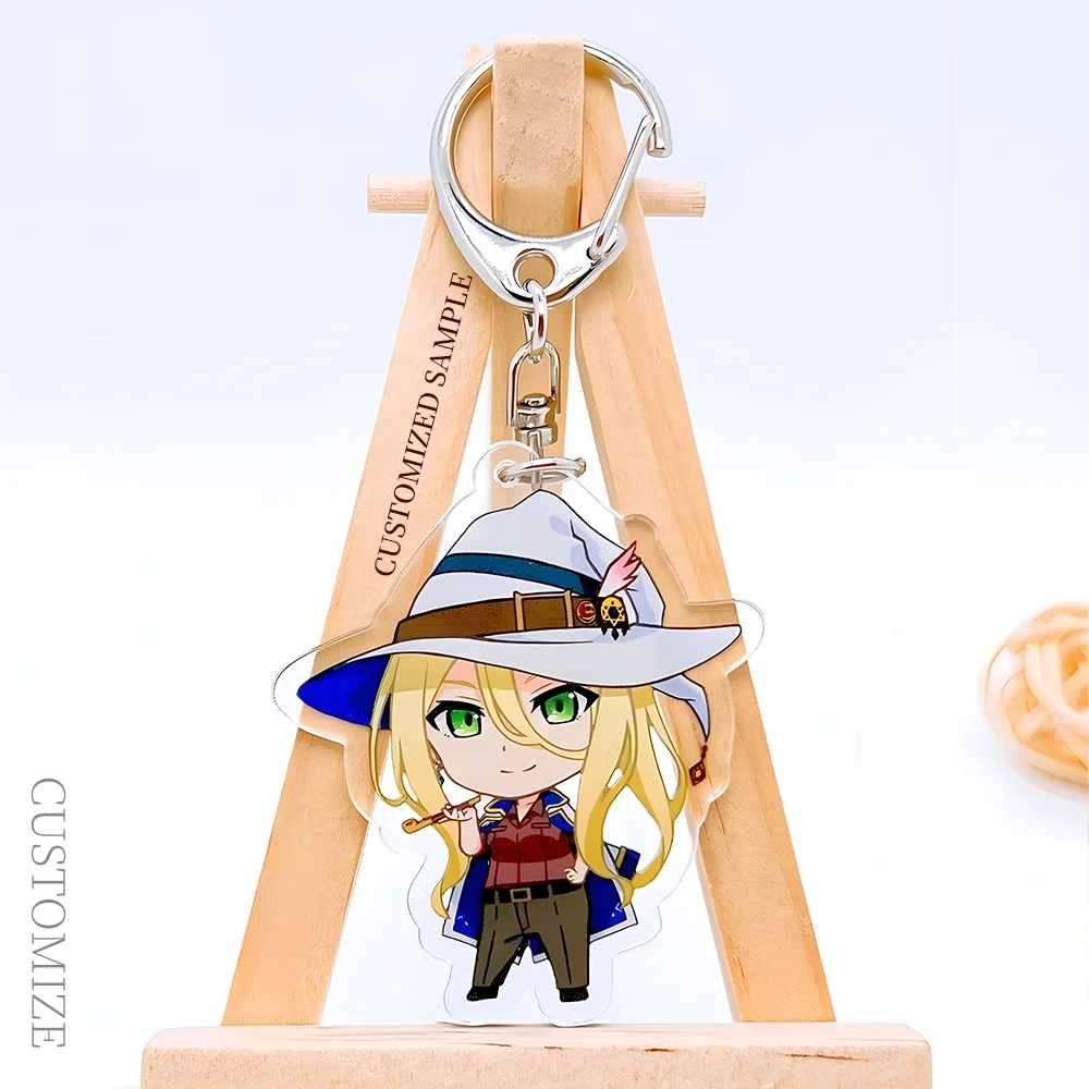 Promotional Cartoon Acrylic Epoxy Keychain Transparent Lovely Charms Phone Creative Two Side Printed Pendant Creative Custom