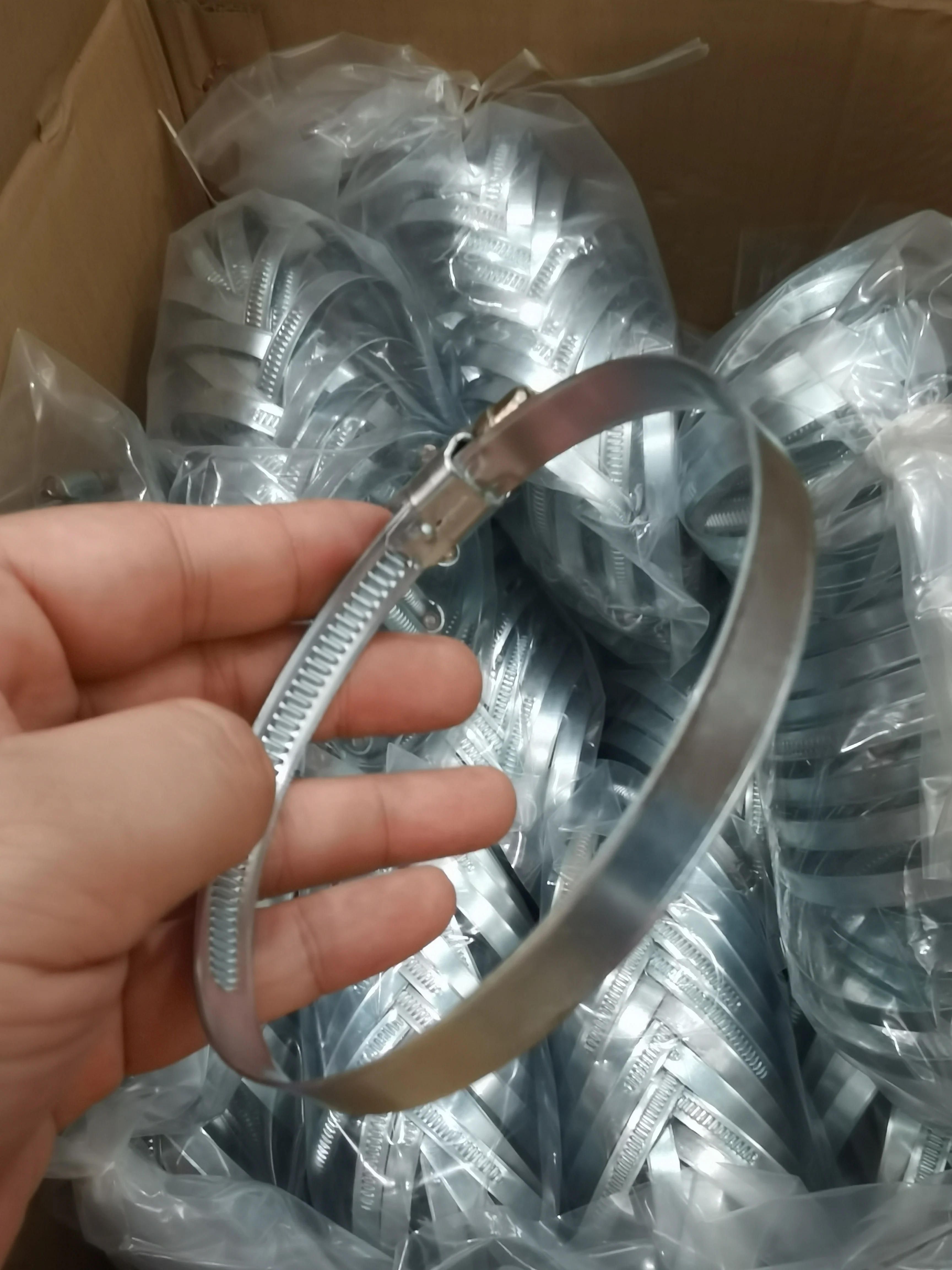 Iron Metal Zinc Plated Worm Gear Car/truck Automotiveused Worm Drive German Type Hose Clamp