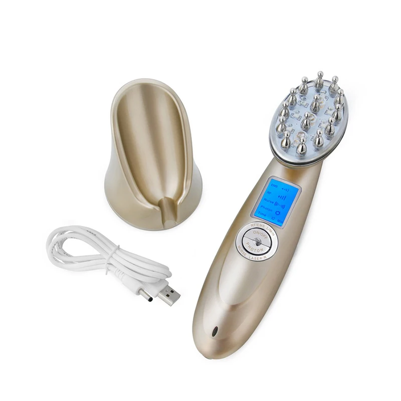 Amazon Top Selling High Quality Massage Comb Massage Comb Phototherapy Laser Anti Hair Loss Scalp