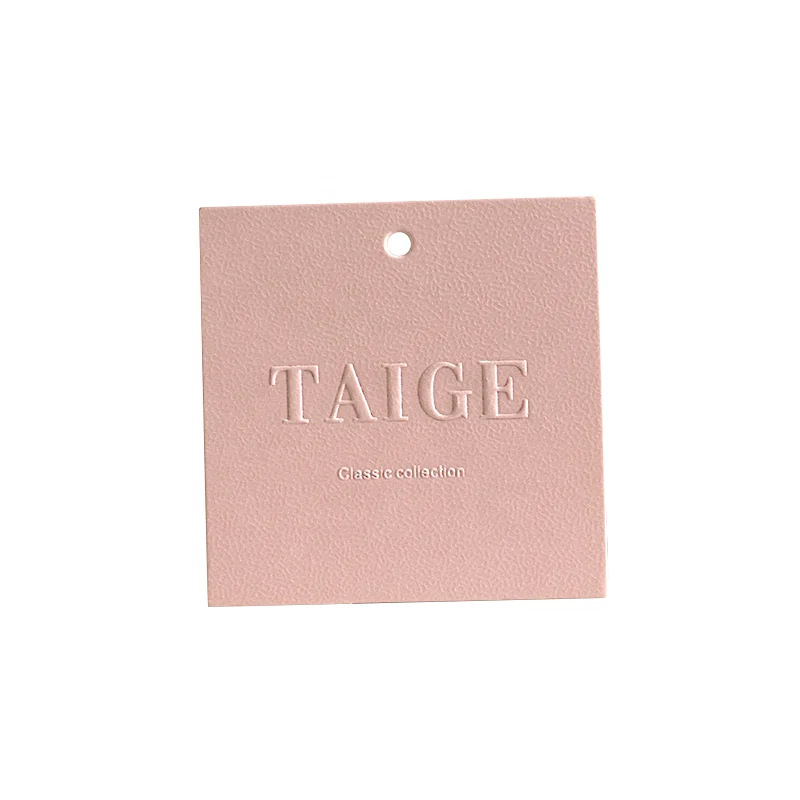 Factory Customized Wholesale Square Hangtags Label Recycled Eco Socks String for Clothing Own Logo Tag Hangtag Custom Paper