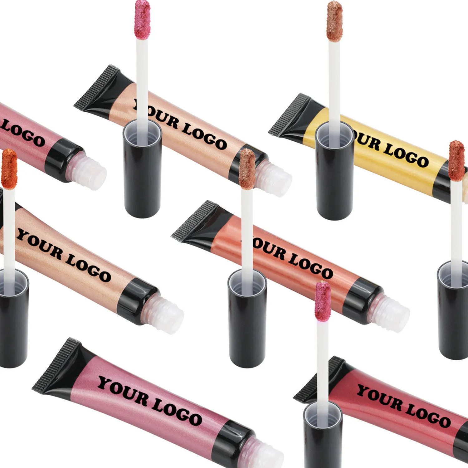 Single Color Shiny Glitter Glow Liquid Eyeshadow Long Wearing High Pigment Private Label Shimmer Makeup Vegan Liquid Eye Shadow