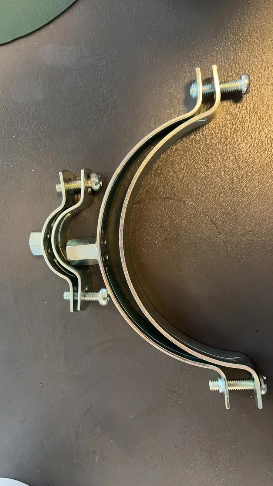 Galvanized Iron Holding Hoop Making Machine Staff Saved Pipe Clamp Automatic Punching Machine Line