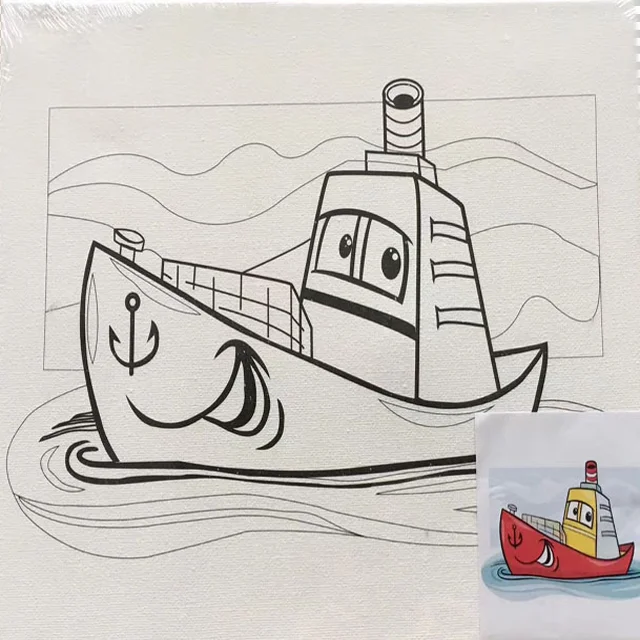 
Painting by numbers with Diy paints 