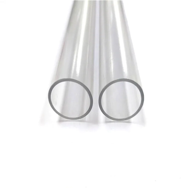 High Quality Transparent Clear Polycarbonate Tube Pvc Pc Petg Pmma Acrylic Tubing Hard Plastic Pipe Cylinder