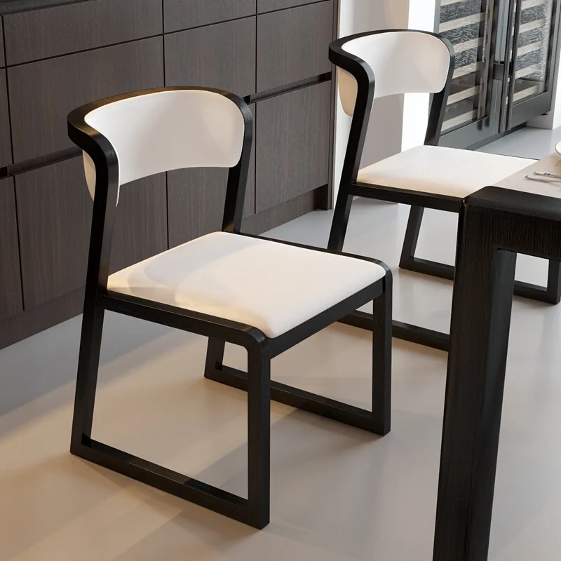 Factory European Design Dining Chair Ash Solid Wood Raw Chair Frame with Upholstery for Bedroom Bathroom Home Office