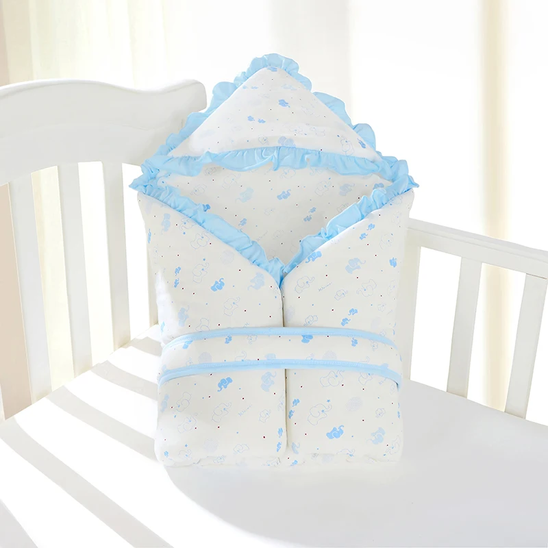 New Arrival Adjustable Baby Printed Muslin Swaddle Blanket Cotton Baby Girl Boy Blanket