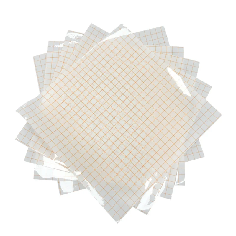 Amazon Hot Sale 12 x 5 FT Clear Vinyl Transfer Paper Tape Roll w/Alignment Grid Application Tape for Silhouette Cameo,TOYS0876
