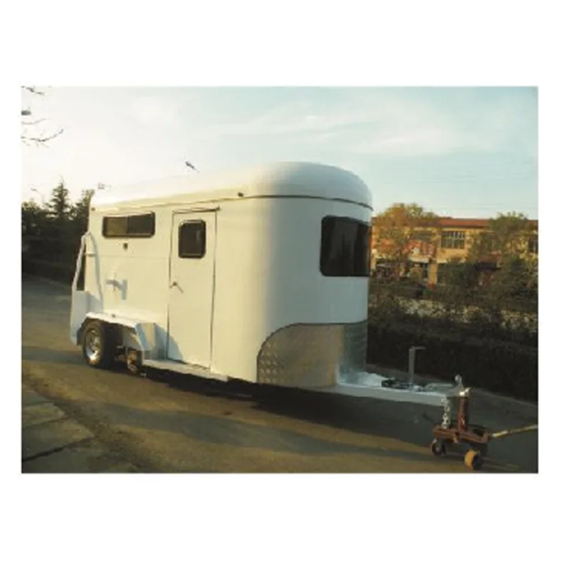 2HSL-E 2/3/4Horses Straight Load Float Economic Horse Transport Trailer with Saddle Box