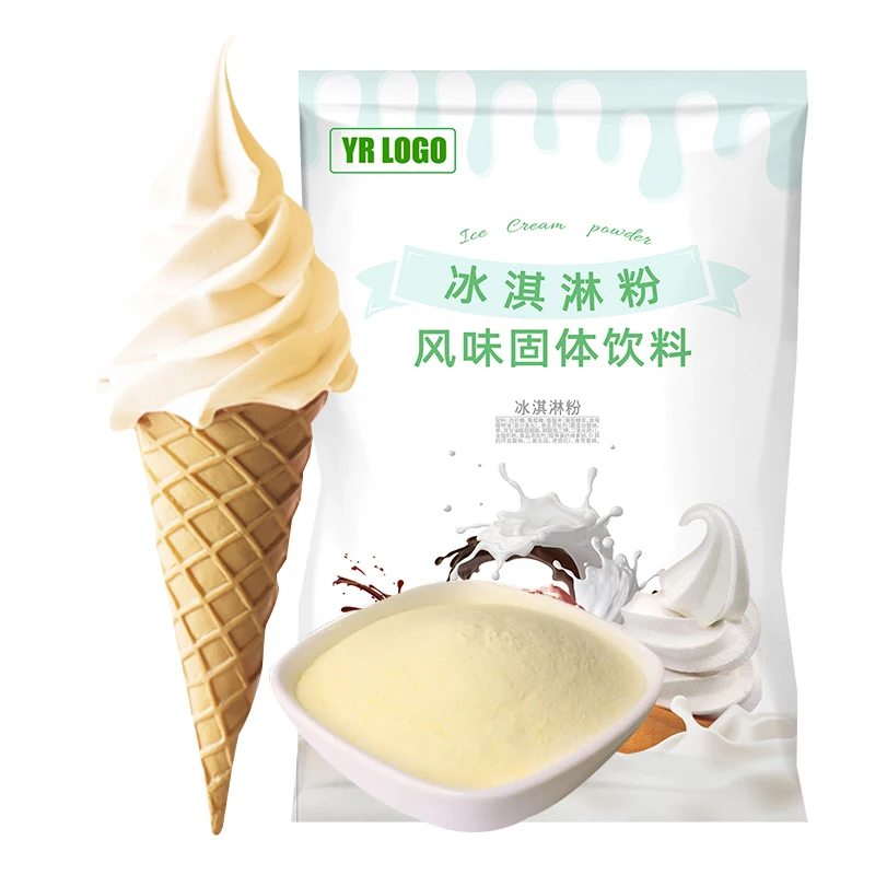 Vanilla Ice-Cream-Powder Halal Soft Serve Ice Cream Powder Bulk Ice Cream Mix McDonald Soft Serve Style