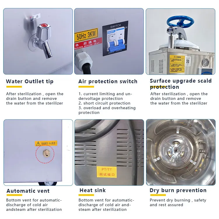 Vertical two cans of 400 l autoclave sterilizer and high pressure steam sterilization machine