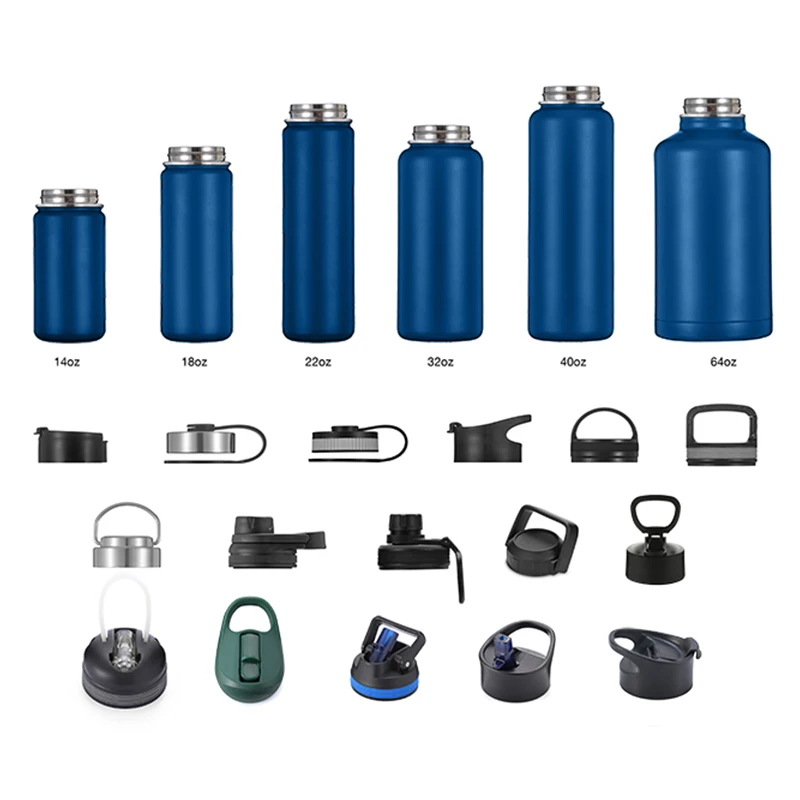 Best Items Custom logo Sport Metal Stainless Steel Water Bottle Leak-proof Lid Design 18oz 32oz 48oz 64oz