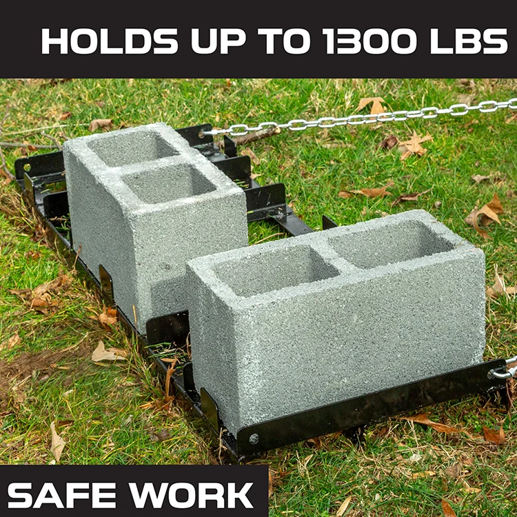 JH-Mech Drag Harrow Heavy Gauge Versatile Welded Black Powder Coated Carbon Steel Driveway Drag for Tractor