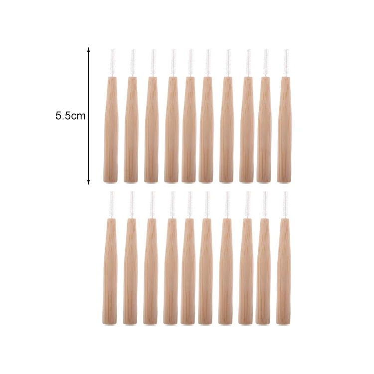 Eco friendly Organic Bamboo Biodegradable Interdental Brush Toothpick Paper Box