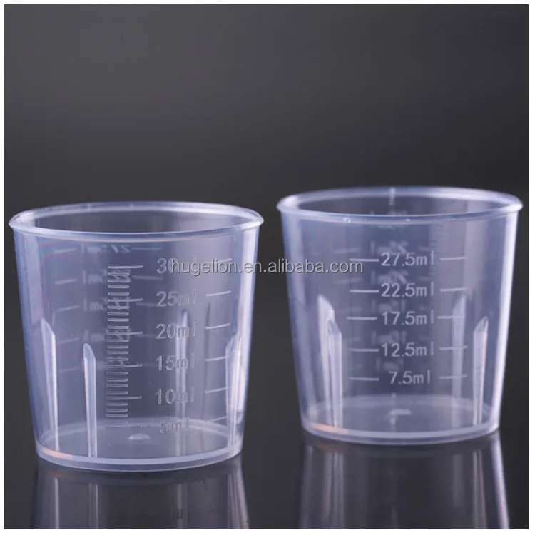 Hot sale plastic 30 ml measuring cup with scale for sale