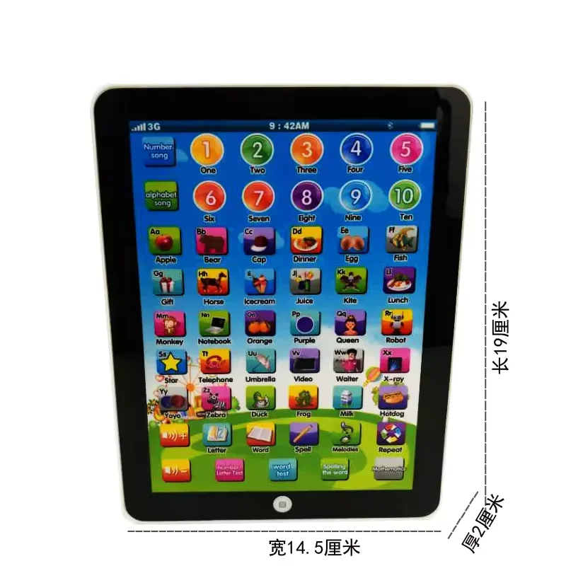 Children Baby English Laptop Children Intelligent Kids Learning Tablet Educational Toys Learning Machines For Kids