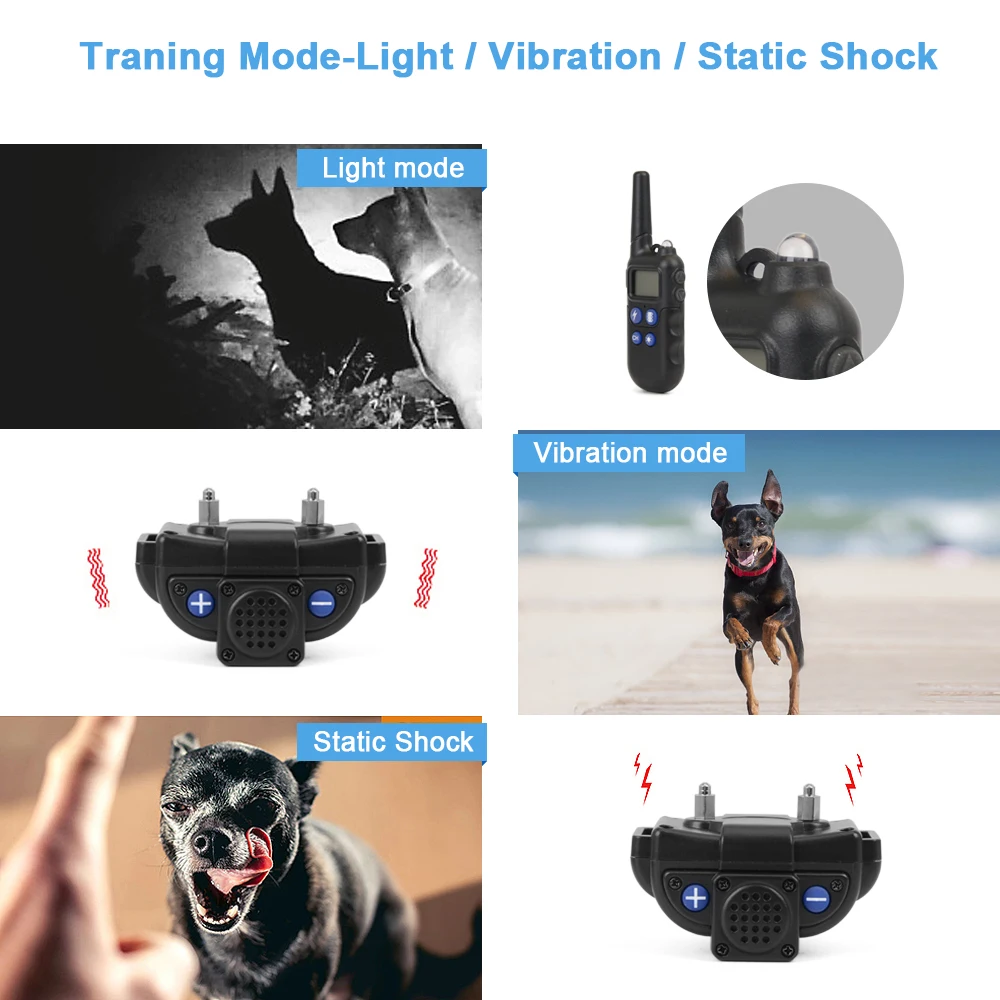 Dog Training Collar Waterproof Pet Remote  Electric Dog Training Collar With Walkie Talkie