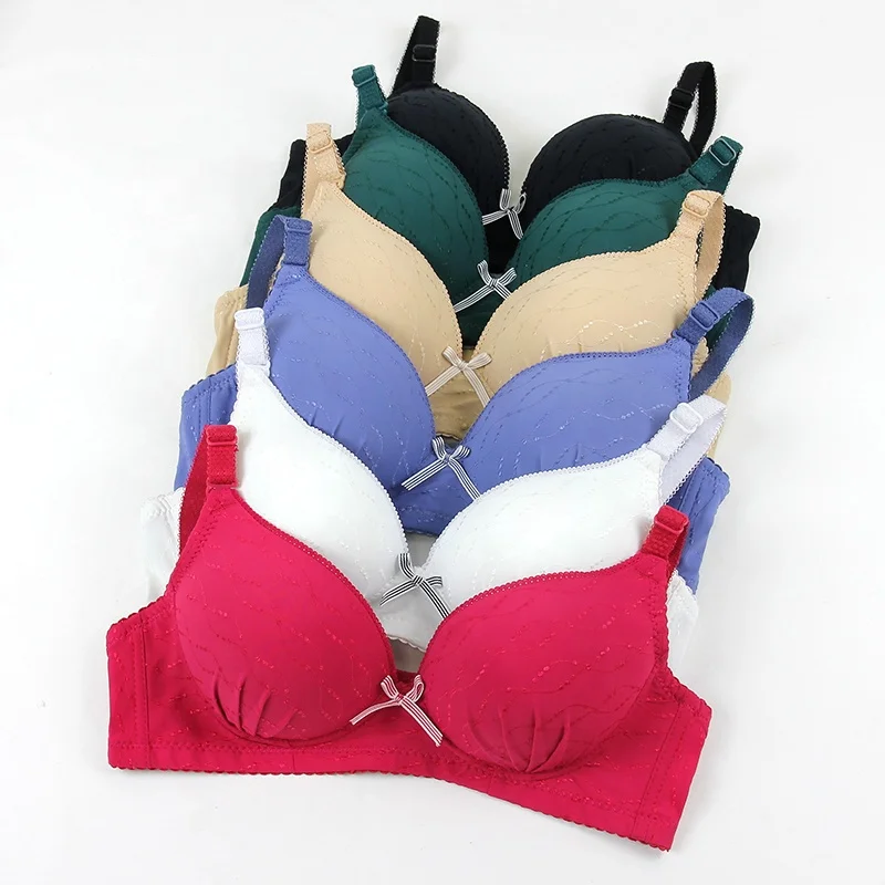 Ladies Underwear Women Bra and Panty Set Bowknot Cheap Bra White Size Bra Set Strapless Wire Free Thin Mold Cup Spandex / Cotton